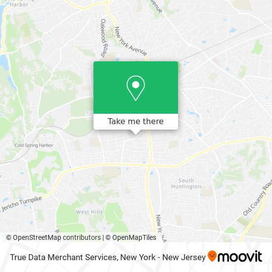 True Data Merchant Services map