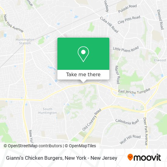 Gianni's Chicken Burgers map