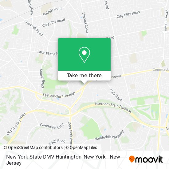 Mapa de New York State DMV Huntington