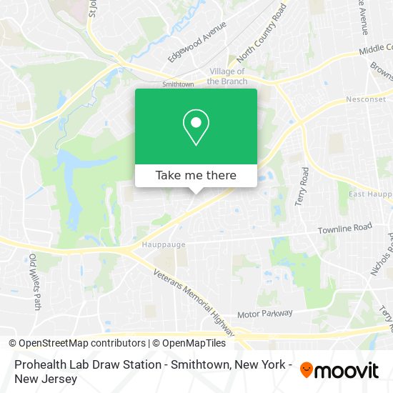 Mapa de Prohealth Lab Draw Station - Smithtown