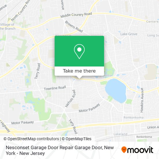 Mapa de Nesconset Garage Door Repair Garage Door