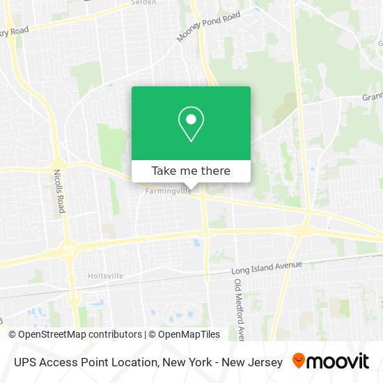 UPS Access Point Location map