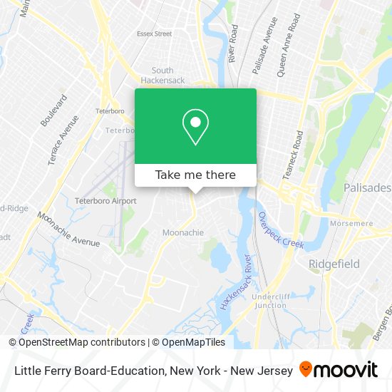 Little Ferry Board-Education map