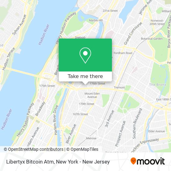 Mapa de Libertyx Bitcoin Atm