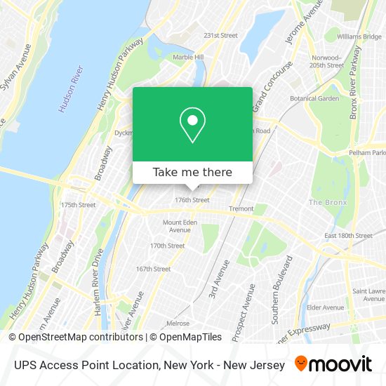 Mapa de UPS Access Point Location