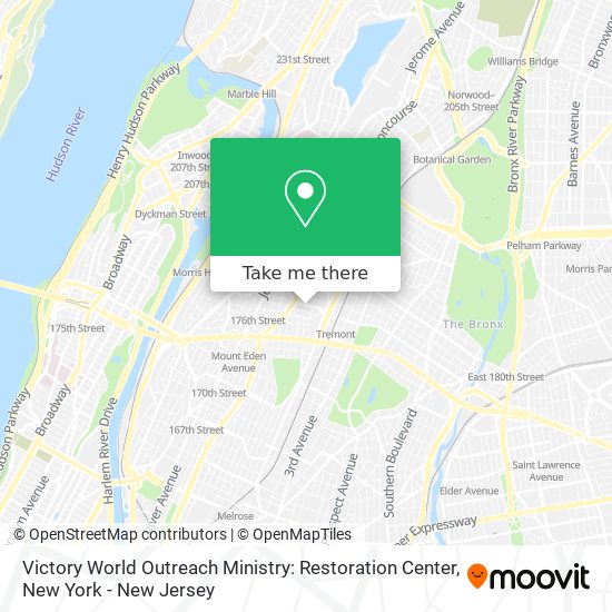 Mapa de Victory World Outreach Ministry: Restoration Center