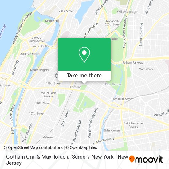 Gotham Oral & Maxillofacial Surgery map