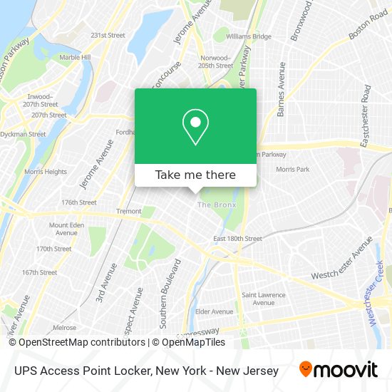 Mapa de UPS Access Point Locker
