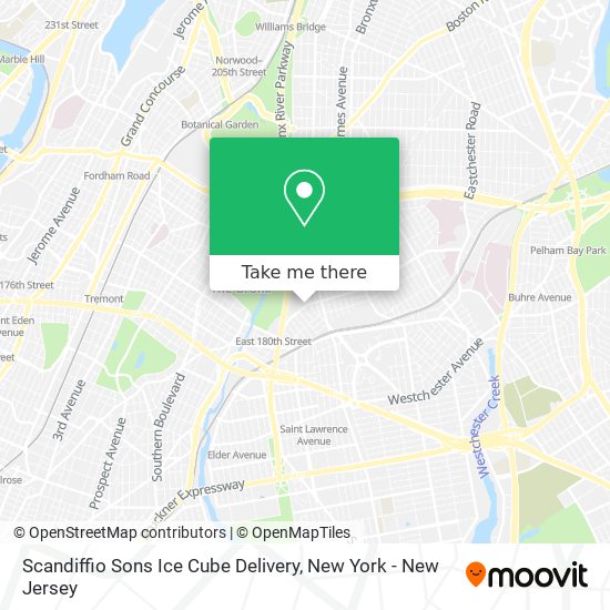 Scandiffio Sons Ice Cube Delivery map