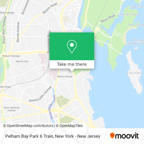 Pelham Bay Park 6 Train map