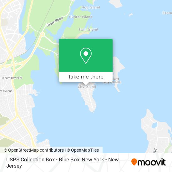 USPS Collection Box - Blue Box map