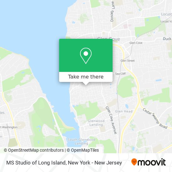 MS Studio of Long Island map