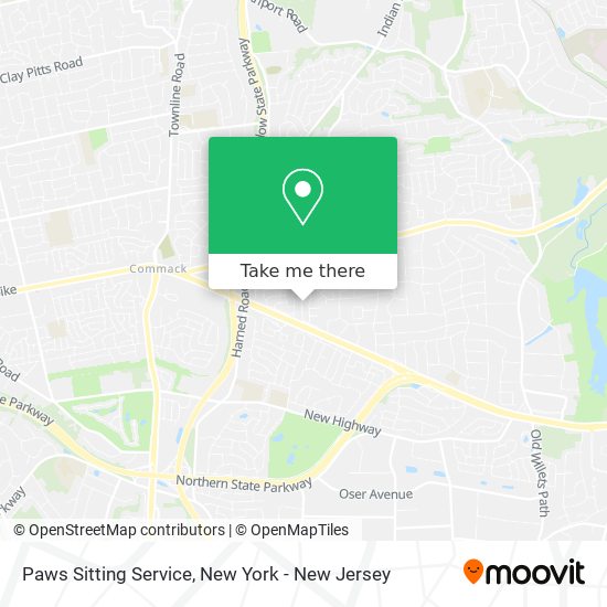 Paws Sitting Service map