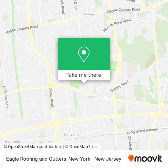 Eagle Roofing and Gutters map