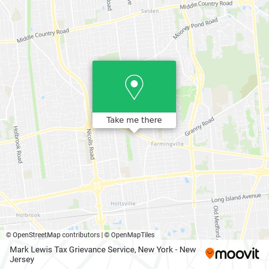 Mapa de Mark Lewis Tax Grievance Service