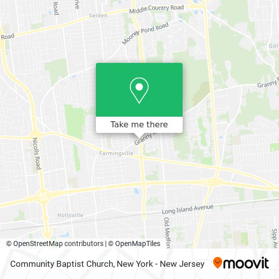 Community Baptist Church map