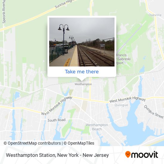 Westhampton Station map