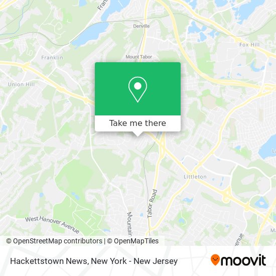 Hackettstown News map