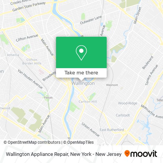 Wallington Appliance Repair map