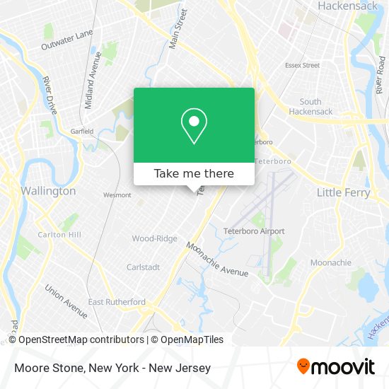 Moore Stone map