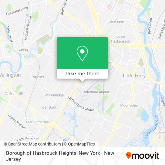 Mapa de Borough of Hasbrouck Heights