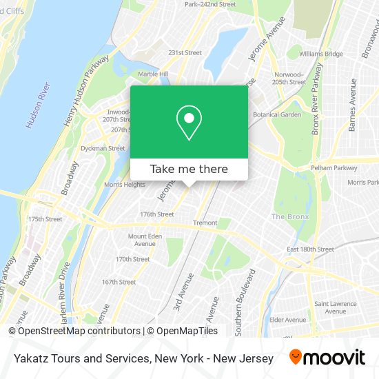 Yakatz Tours and Services map