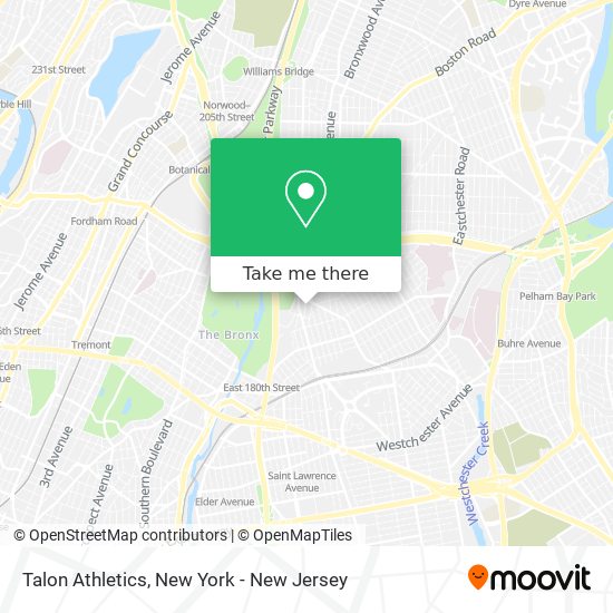 Mapa de Talon Athletics