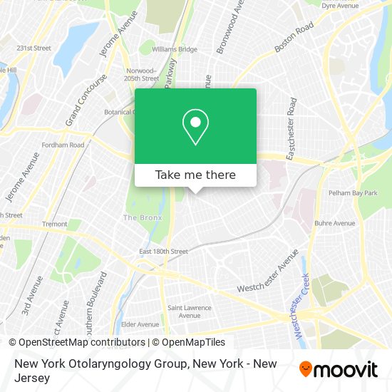New York Otolaryngology Group map