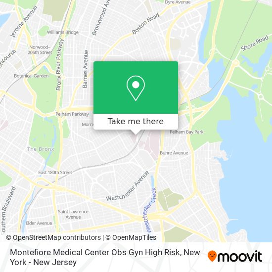 Mapa de Montefiore Medical Center Obs Gyn High Risk