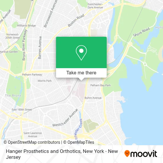 Hanger Prosthetics and Orthotics map