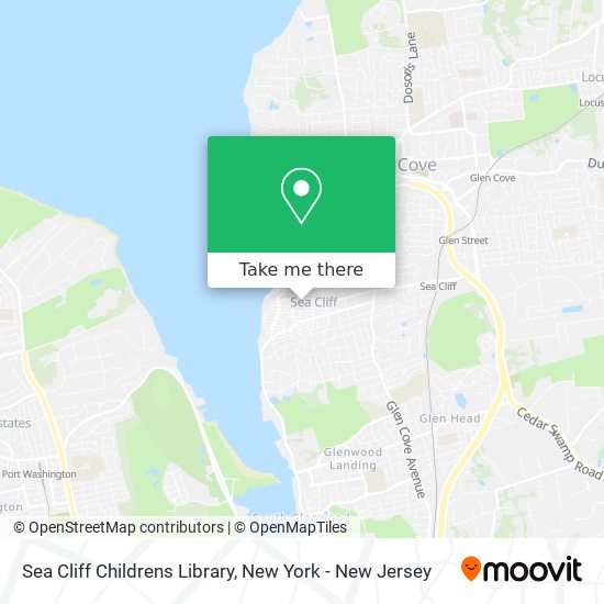 Sea Cliff Childrens Library map