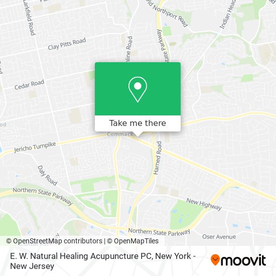 E. W. Natural Healing Acupuncture PC map