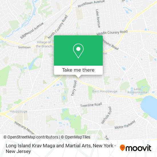 Long Island Krav Maga and Martial Arts map