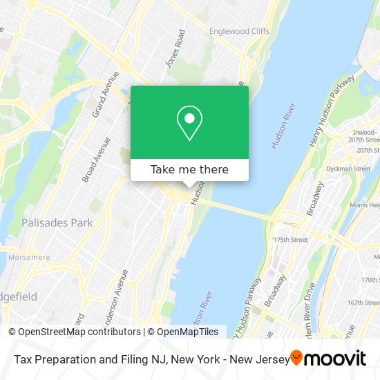 Mapa de Tax Preparation and Filing NJ