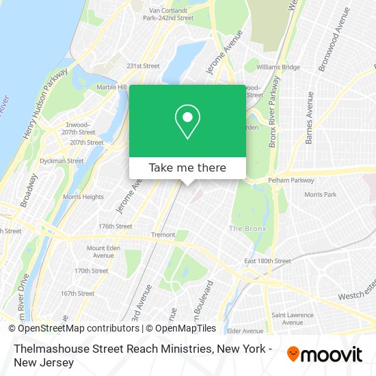 Thelmashouse Street Reach Ministries map