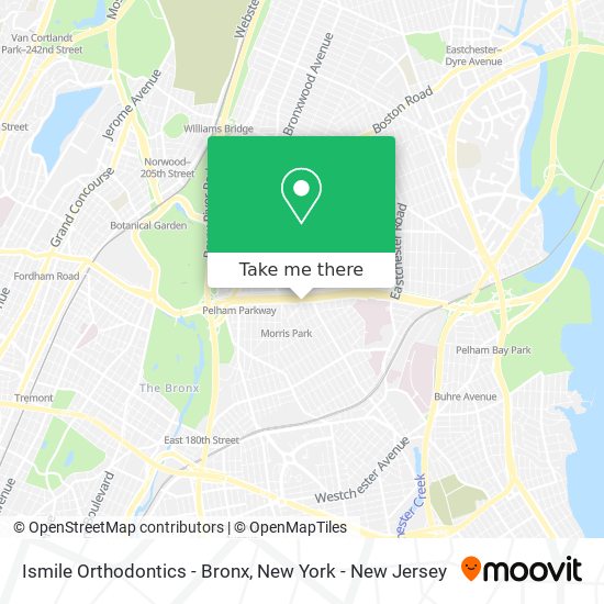 Mapa de Ismile Orthodontics - Bronx