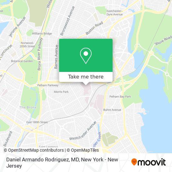 Daniel Armando Rodriguez, MD map