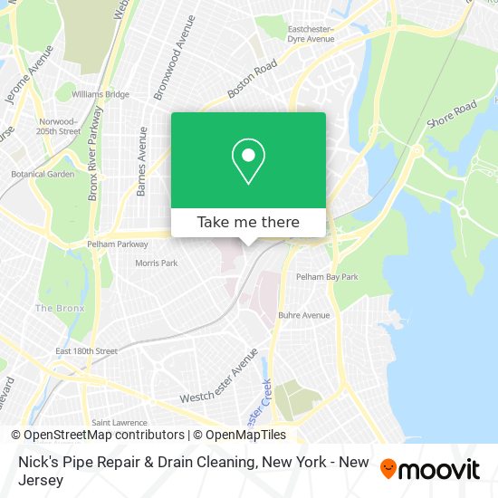 Nick's Pipe Repair & Drain Cleaning map