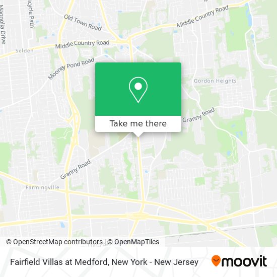 Fairfield Villas at Medford map