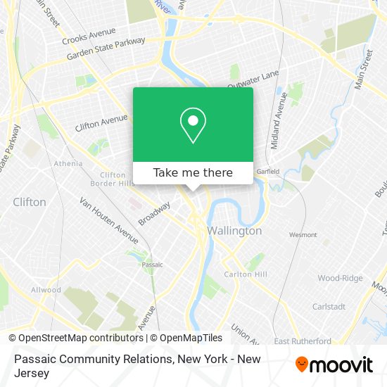 Mapa de Passaic Community Relations