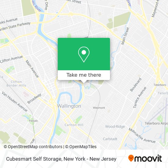 Mapa de Cubesmart Self Storage