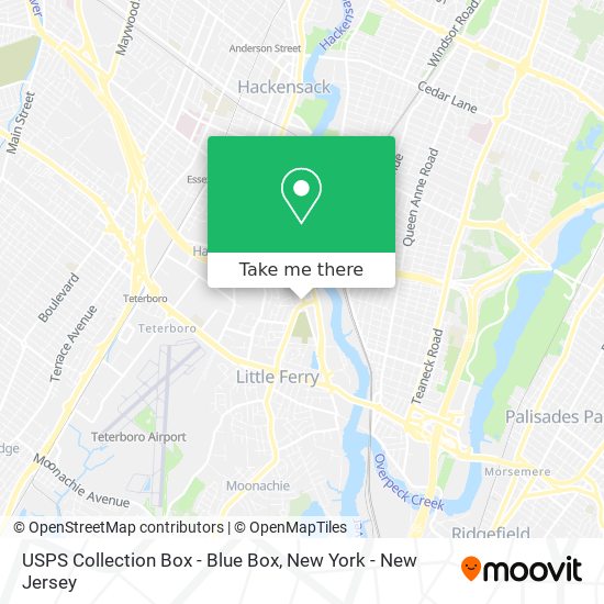 USPS Collection Box - Blue Box map