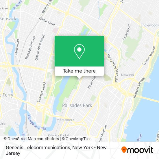 Genesis Telecommunications map