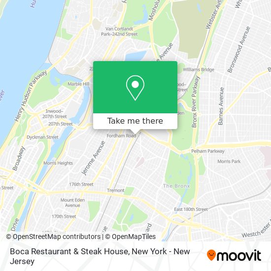 Boca Restaurant & Steak House map