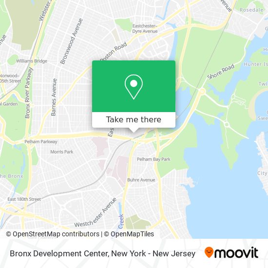 Bronx Development Center map