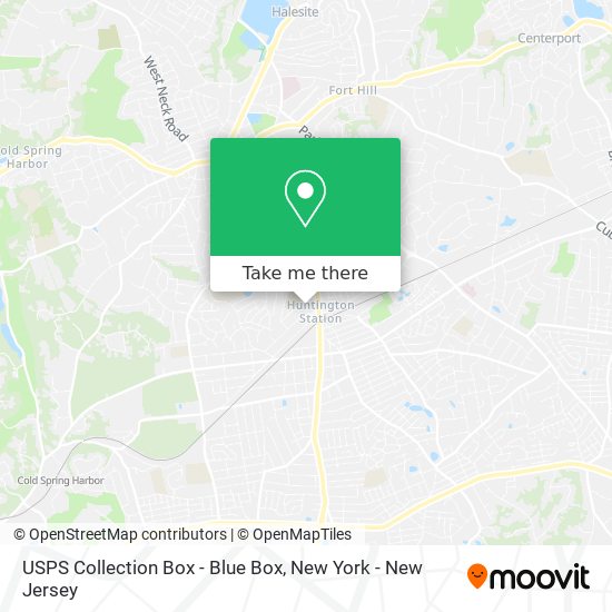 USPS Collection Box - Blue Box map