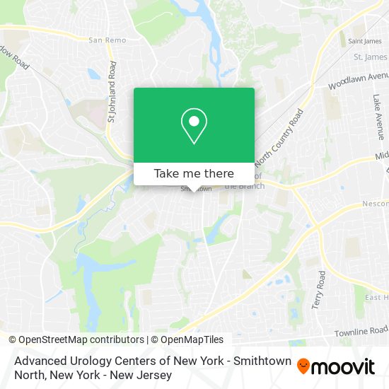 Mapa de Advanced Urology Centers of New York - Smithtown North