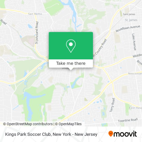 Kings Park Soccer Club map