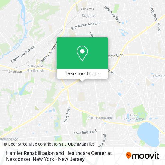 Hamlet Rehabilitation and Healthcare Center at Nesconset map