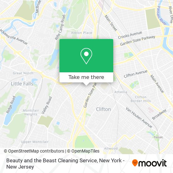 Beauty and the Beast Cleaning Service map